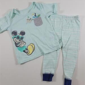 Disney Baby & Koala Kids Pajama Set 24 Months Mint Green NEW Sleep Pay